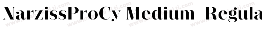 NarzissProCy Medium  Regular字体转换